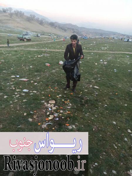جمع آوری زباله بعد از شادی هواداران مهدی روشنفکر