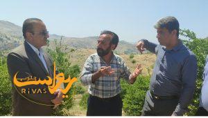 آتش سوزی باغات باشت و حضور رییس سازمان جهاد کشاورزی